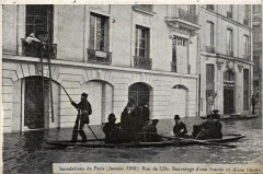 Paris Inondations 1910 Rue de Lille à Paris