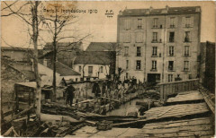 Paris Inondations 1910 Rue Cantagrel à Paris