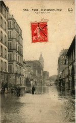 Paris Inondations 1910 Rue de Bercy à Paris