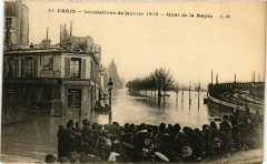 Paris Inondations 1910 Quai de la rapée à Paris
