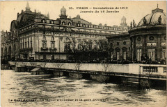 Paris Inondations 1910 Quai d'Orsay à Paris