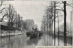 Inondations de Paris (Janvier 1910) - Le Quai de Grenelle à Paris 15e