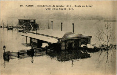 Paris Inondations 1910 Porte de Bercy à Paris
