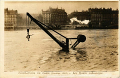 Paris Inondations 1910 Les Quais submerges à Paris
