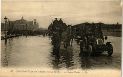 Paris Inondations 1910 Grand Palais à Paris