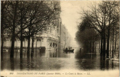Paris Inondations 1910 Cours la reine à Paris