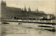 Paris Inondations 1910 Pont au Change à Paris