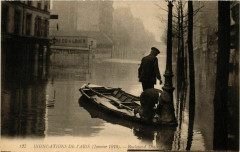 Paris Inondations 1910 Bd Diderot à Paris