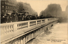 Paris Inondations 19 Pont Saint-Michel à Paris