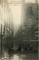 Paris Crue de la Seine 1910 Rue Git-le-Ceur à Paris