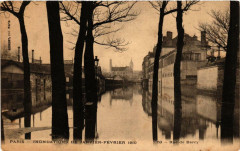 Paris Inondation 1910. Rue de Bercy à Paris