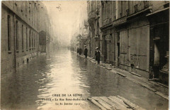 Paris Crue de la Seine 1910 Rue Saint-Andre-des-Arts à Paris