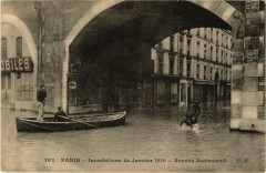 Paris Inondation 1910. Avenue Daumesnil à Paris