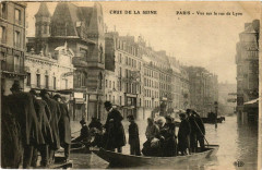 Carte postale ancienne Crue de la Seine - Vue sur la rue de Lyon
                                                                     à Paris 12e
                                