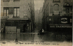 Paris Crue de la Seine 1910 Rue Git-le-Coeur à Paris