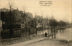 Paris Crue de la Seine 1910 Quai de Passy à Paris