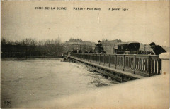 Paris Crue de la Seine 1910 Pont Sully à Paris