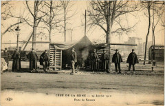Paris Crue de la Seine 1910 Poste de Secours à Paris