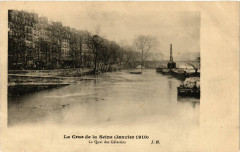 La Crue de la Seine Le Quai des Celestins
