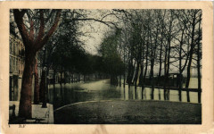 La Crue du 28 Janvier 1910 Paris Quai Debilly à Paris