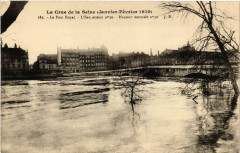 La Crue de la Seine 182 Le Pont Royal -
													75 Paris
												