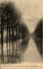 Inondations de Paris Le Quai de Bercy à Paris