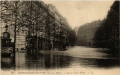 Inondations 1910 Paris Avenue Ledru-Rollin à Paris
