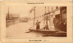Inondations de Paris Rue de Rambouillet à Paris