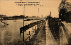 Crue de la Seine On rehausse le mur de la tranchée
