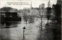 Grandes Inondations de 1910. 7 vue prise du Quai de Gesvres