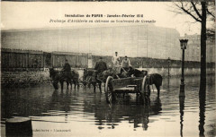 Inondation de Paris 1910. Prolonge d'Artillerie en detresse -
																					75000 Paris
																			