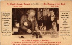 Carte postale ancienne Paris (5e) La Cour d'Argent Frederic Restaurant
                                                                     à Paris 5e
                                