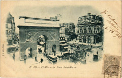 Paris 10e Porte Saint-Martin à Paris 10e