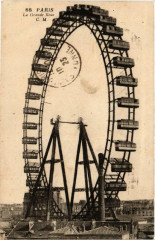 Carte postale ancienne La Grande Roue
                                                                     à Paris 7e
                                