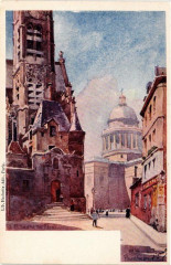 Paris (5e) Saint-Etienne-du-Mont et le Pantheon à Paris 5e