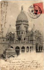 Carte postale ancienne Le Sacré-Coeur
                                                                     à Paris 18e
                                