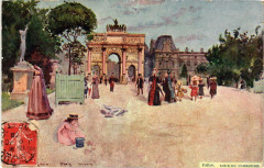Paris (1e) Cour du Carrousel à Paris 1er