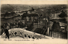 Paris (4e) Panorama vue de N - D à Paris 4e