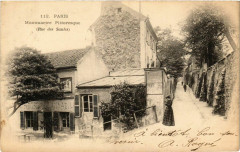 Carte postale ancienne Montmartre Pittoresque - (Rue des Saules)
																	 à Paris 18e
								