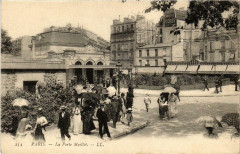 Carte postale ancienne La Porte Maillot
                                                                     à Paris 17e
                                