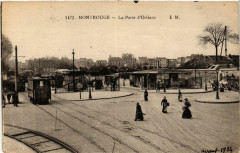 Carte postale ancienne La Porte d'Orléans
                                                                     à Paris 14e
                                