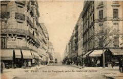 Rue de Vaugirard, prise du Boulevard Pasteur à Paris 15e