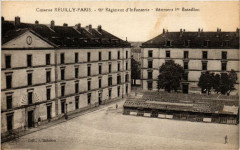Carte postale ancienne Caserne Reuilly-Paris - 46e Régiment d'Infanterie - Bâtiment Ier Bataillon
                                                                     à Paris 12e
                                