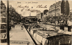 Paris (10e) Le Quai Jemmapes à Paris 10e
