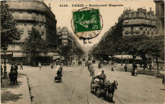 Carte postale ancienne Paris 10e Boulevard Magenta ed. E.L.D
                                                                     à Paris 10e
                                