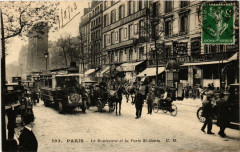 Paris (10e) Le Boulevard et la porte Saint-Denis à Paris 10e