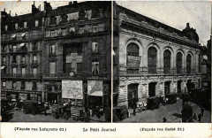 Paris (9e) Le Petit Journal. Rue La Fayette. Rue Cadet. Façade -
																					75009 Paris 9e
																			