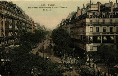 Paris 9e Boulevard Montmartre a vol d'oiseau ed. E.L.D à Paris 9e