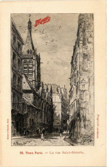 Paris (5e) La rue Saint-Severin à Paris 5e