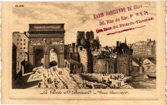 Carte postale ancienne Paris (5e) La Porte Saint-Bernard
                                                                     à Paris 5e
                                